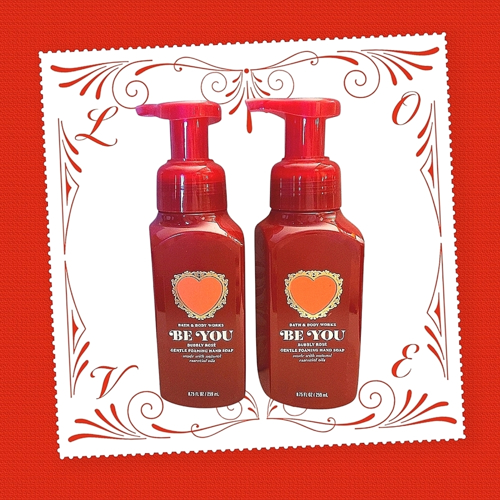 2 HAND SOAPS BUBBLY ROSÉ "BE YOU" ♥️ GENTLE FOAMING BY BATH & BODY WORKS